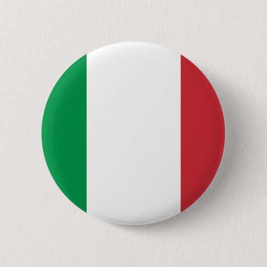 Badge Rond 5 Cm Drapeau de l'Italie (Devant)