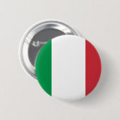 Badge Rond 5 Cm Drapeau de l'Italie (Devant & derrière)