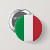 Badge Rond 5 Cm Drapeau de l'Italie (Devant & derrière)