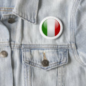 Badge Rond 5 Cm Drapeau de l'Italie (En situation)