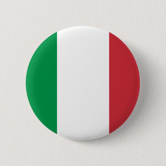 Badge Rond 5 Cm Drapeau de l'Italie (Devant)