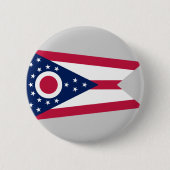 Badge Rond 5 Cm Drapeau de l'Ohio (Devant)