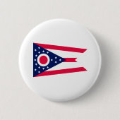 Badge Rond 5 Cm Drapeau de l'Ohio (Devant)
