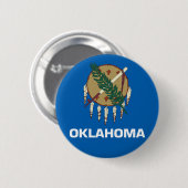 Badge Rond 5 Cm Drapeau de l'Oklahoma (Devant & derrière)