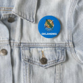 Badge Rond 5 Cm Drapeau de l'Oklahoma (En situation)