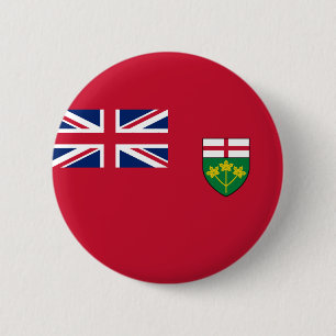 Badge Rond 5 Cm drapeau de l'Ontario