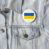 BADGE ROND 5 CM DRAPEAU DE L'UKRAINE (En situation)