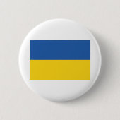Badge Rond 5 Cm Drapeau de l'Ukraine (Devant)