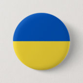 Badge Rond 5 Cm Drapeau de l'Ukraine (Devant)