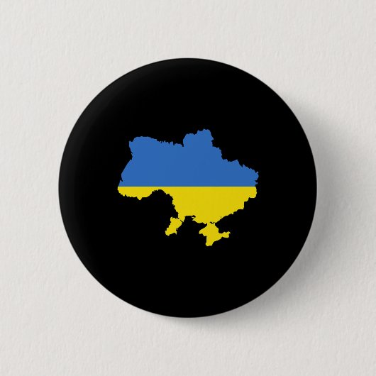 Badge Rond 5 Cm Drapeau de l'Ukraine 4 (Devant)