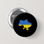 Badge Rond 5 Cm Drapeau de l'Ukraine 4 (Devant & derrière)