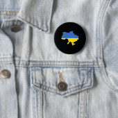 Badge Rond 5 Cm Drapeau de l'Ukraine 4 (En situation)