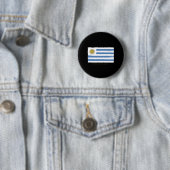 Badge Rond 5 Cm Drapeau de l'Uruguay (En situation)