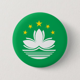Badge Rond 5 Cm Drapeau de Macao
