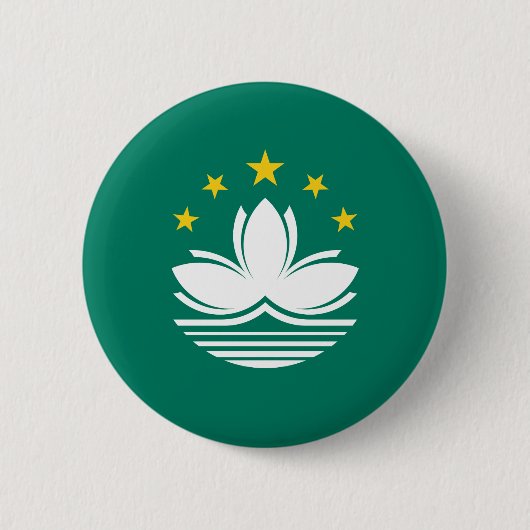 Badge Rond 5 Cm Drapeau de Macao (Devant)