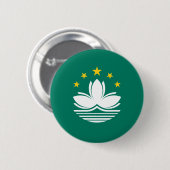 Badge Rond 5 Cm Drapeau de Macao (Devant & derrière)