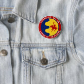 Badge Rond 5 Cm Drapeau de maison personnalisé étanche aux intempé (En situation)