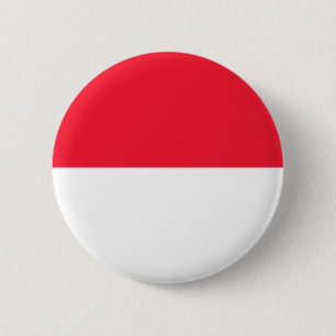 Badge Rond 5 Cm Drapeau de Monaco