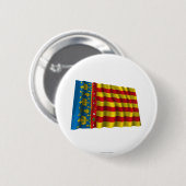 Badge Rond 5 Cm Drapeau de ondulation de Valence (Devant & derrière)