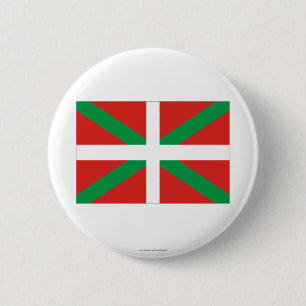 Badge Rond 5 Cm Drapeau de País Vasco (Euskadi)