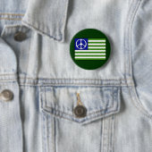 Badge Rond 5 Cm Drapeau de paix (En situation)