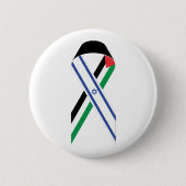 Badge Rond 5 Cm Drapeau de paix Israël et Palestine (Devant)