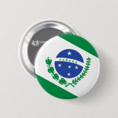 Badge Rond 5 Cm Drapeau de Parana, Brésil (Devant & derrière)