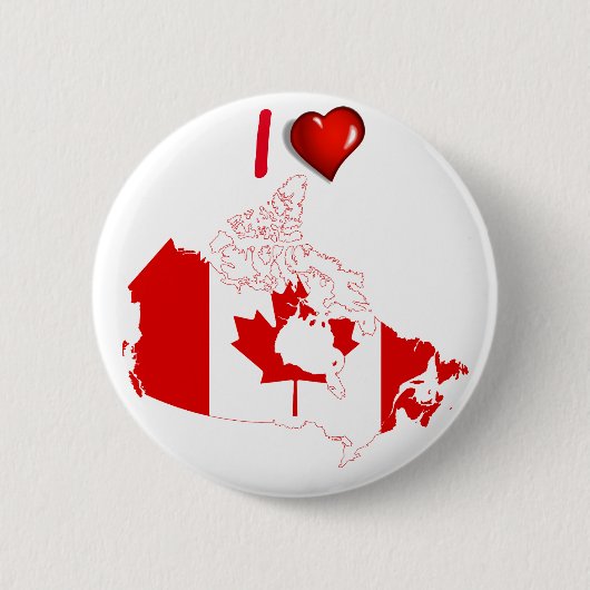 Badge Rond 5 Cm Drapeau de pays canadien (Devant)