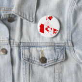 Badge Rond 5 Cm Drapeau de pays canadien (En situation)