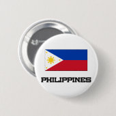 Badge Rond 5 Cm Drapeau de Philippines (Devant & derrière)