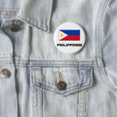 Badge Rond 5 Cm Drapeau de Philippines (En situation)