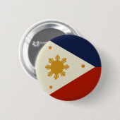 Badge Rond 5 Cm Drapeau de Philippines (Devant & derrière)