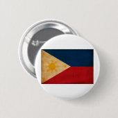 Badge Rond 5 Cm Drapeau de Philippines (Devant & derrière)