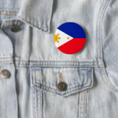 Badge Rond 5 Cm Drapeau de Philippines (En situation)