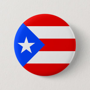 Badge Rond 5 Cm Drapeau de Porto Rico