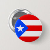Badge Rond 5 Cm Drapeau de Porto Rico (Devant & derrière)