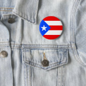 Badge Rond 5 Cm Drapeau de Porto Rico (En situation)