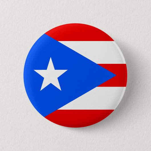 Badge Rond 5 Cm Drapeau de Porto Rico (Devant)