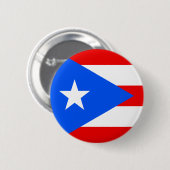Badge Rond 5 Cm Drapeau de Porto Rico (Devant & derrière)