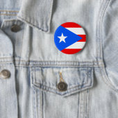 Badge Rond 5 Cm Drapeau de Porto Rico (En situation)