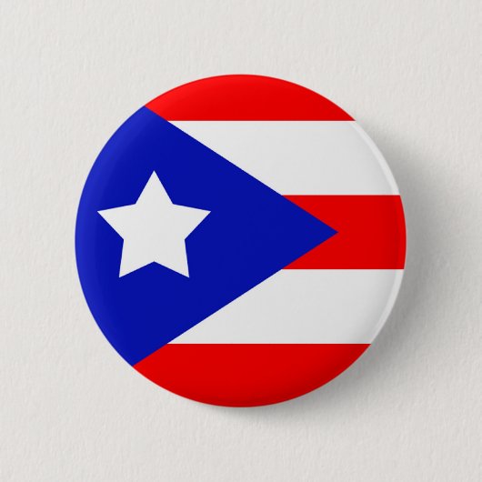 Badge Rond 5 Cm Drapeau de Porto Rico (Devant)