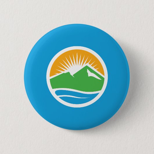 Badge Rond 5 Cm Drapeau de Provo, Utah (Devant)