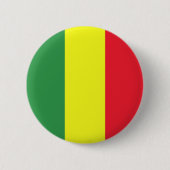 Badge Rond 5 Cm Drapeau de Rasta (Devant)