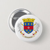 Badge Rond 5 Cm Drapeau de Saint-Barthélemy (Devant & derrière)