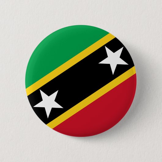 Badge Rond 5 Cm Drapeau de Saint-Kitts-et-Nevis (Devant)