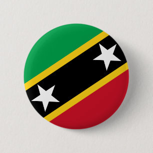 Badge Rond 5 Cm Drapeau de Saint-Kitts-et-Nevis