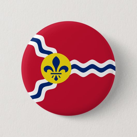Badge Rond 5 Cm Drapeau de Saint-Louis, Missouri (Devant)
