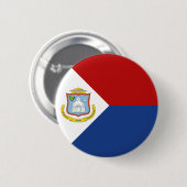 Badge Rond 5 Cm Drapeau de Saint-Martin (Devant & derrière)
