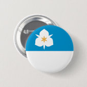 Badge Rond 5 Cm Drapeau de Salt Lake City, Utah (Devant & derrière)