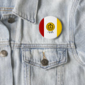 Badge Rond 5 Cm Drapeau de San Diego (En situation)